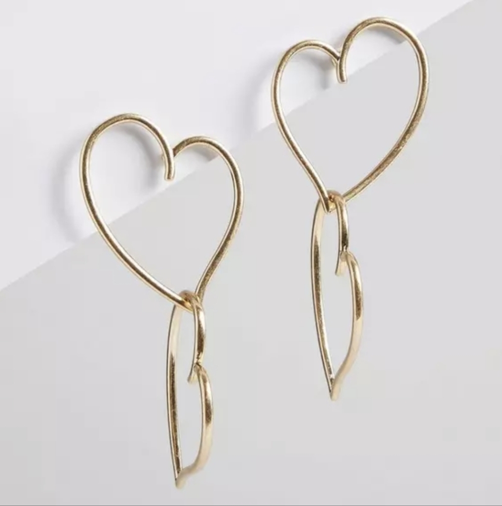 Torrid Oversized Heart Drop Earrings